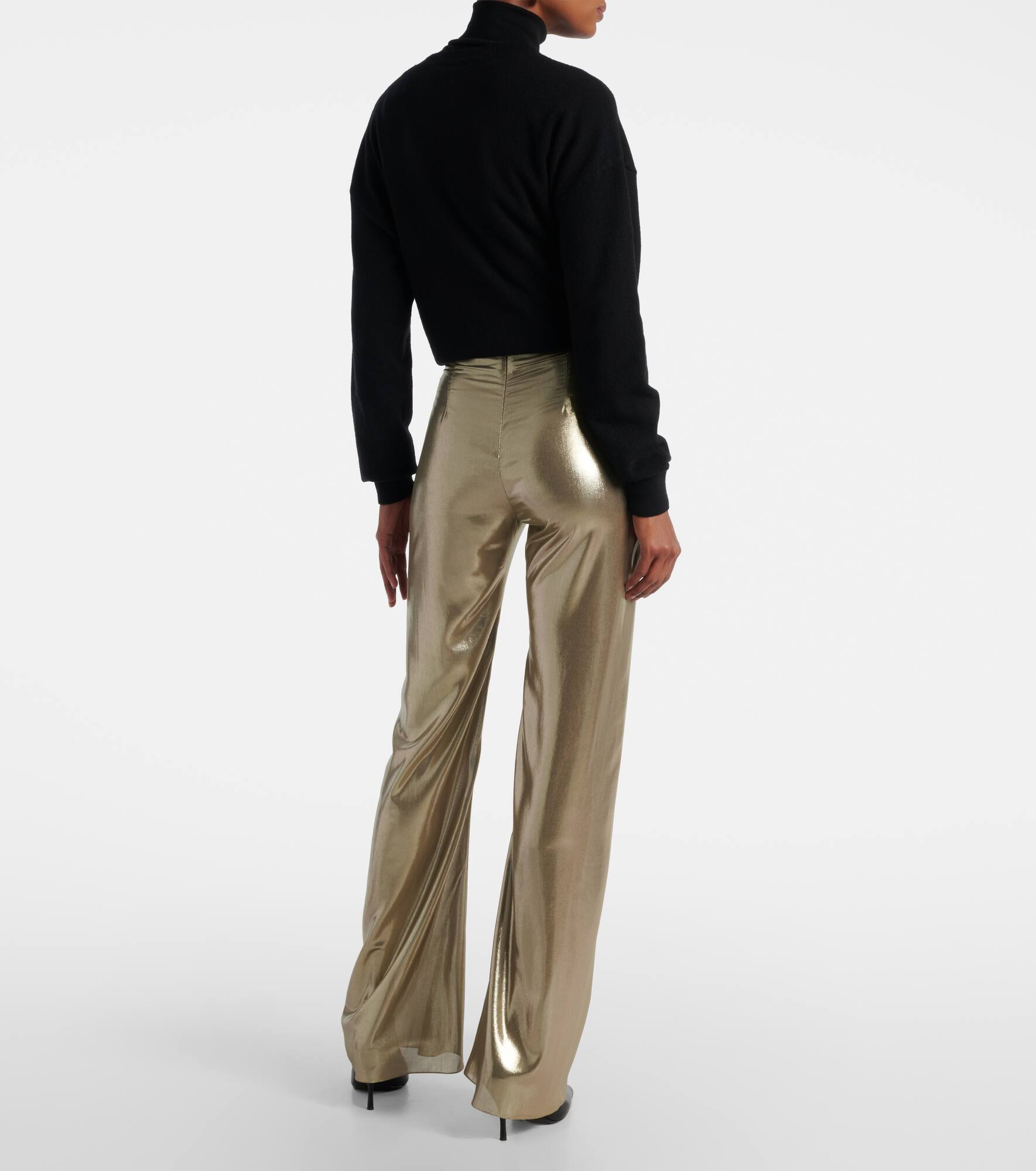 High-rise wide-leg pants - 3