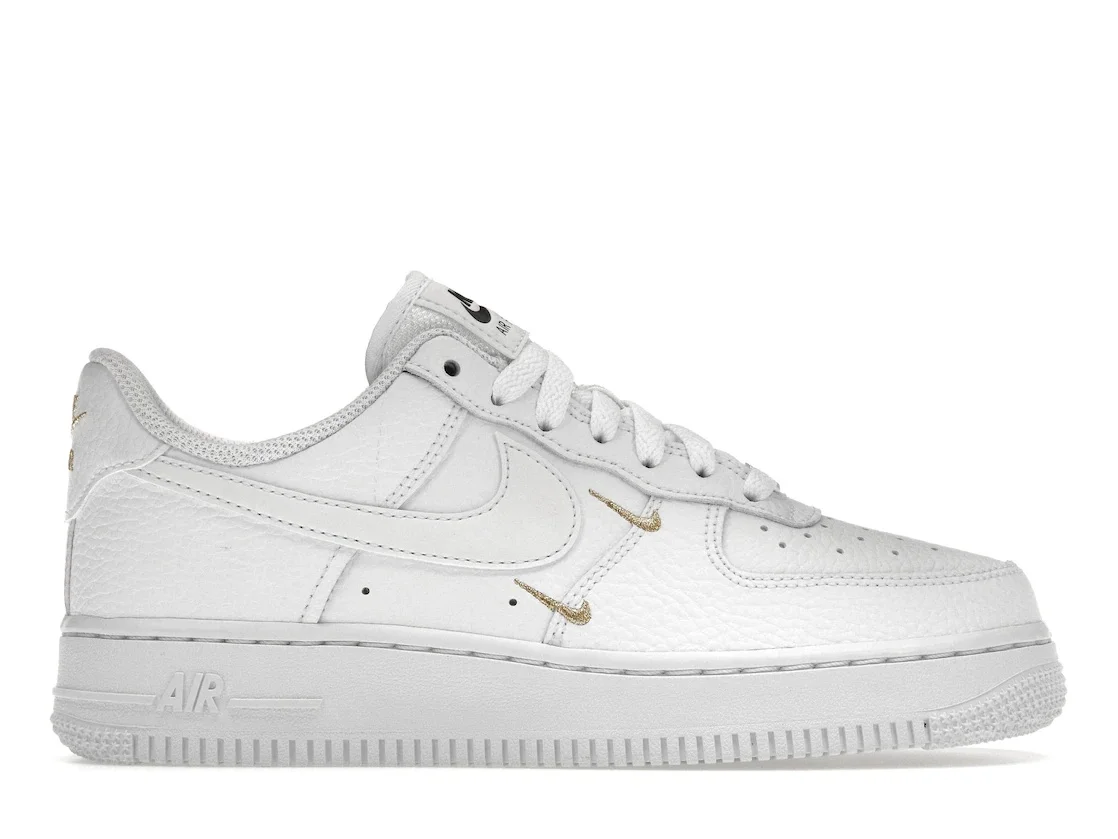 Nike Air Force 1 Low 07 Essential White Metallic Gold (Women's) - 1