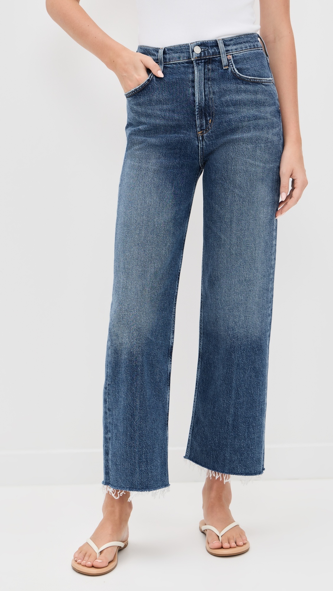 Ren High Rise Wide Leg Jeans - 6