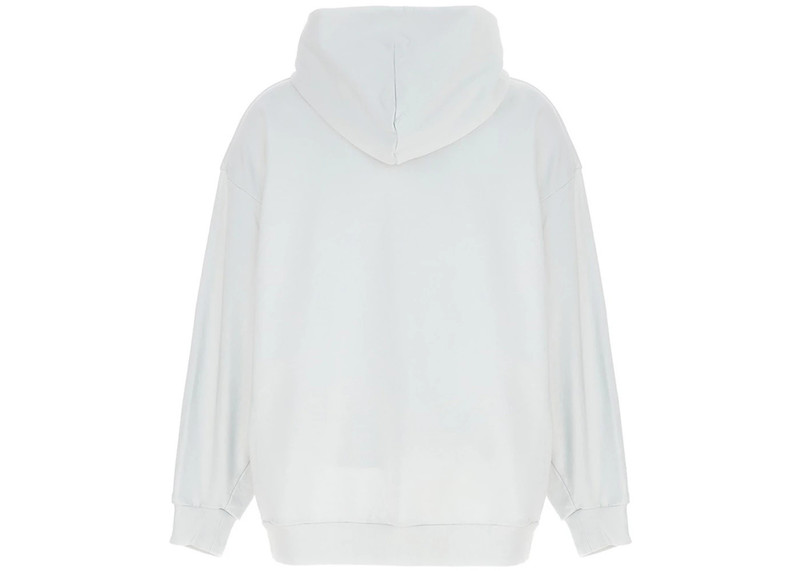 BALENCIAGA Balenciaga Energy Patched Jersey Oversized Hoodie White outlook