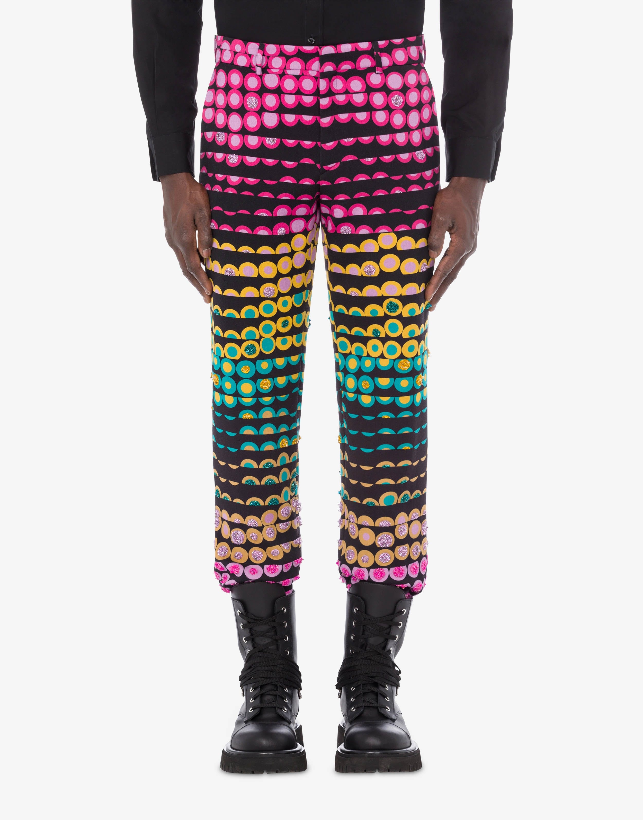 POLKA-DOT WOOL TROUSERS - 2