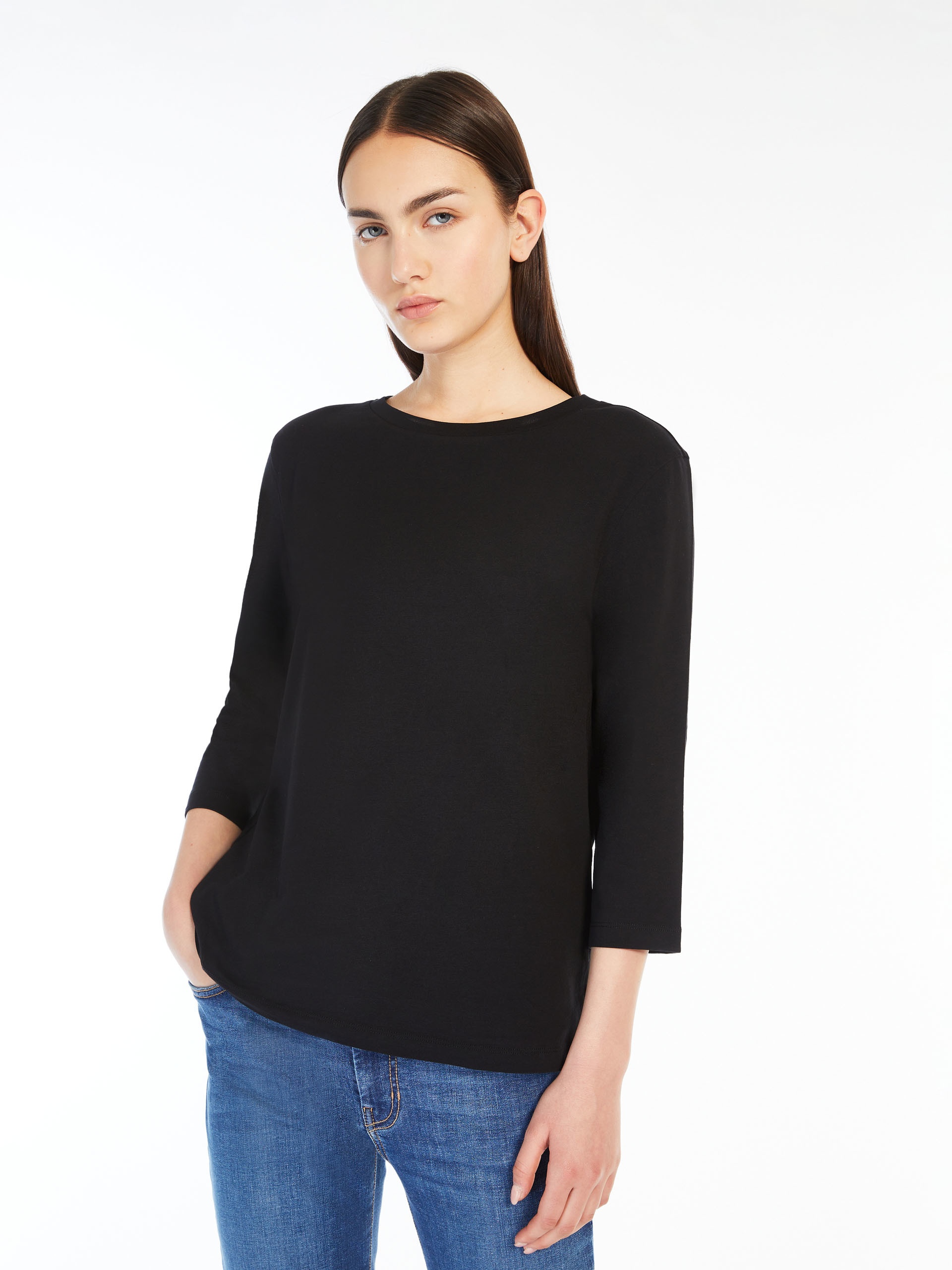 MULTIA Jersey boat-neck T-shirt - 5