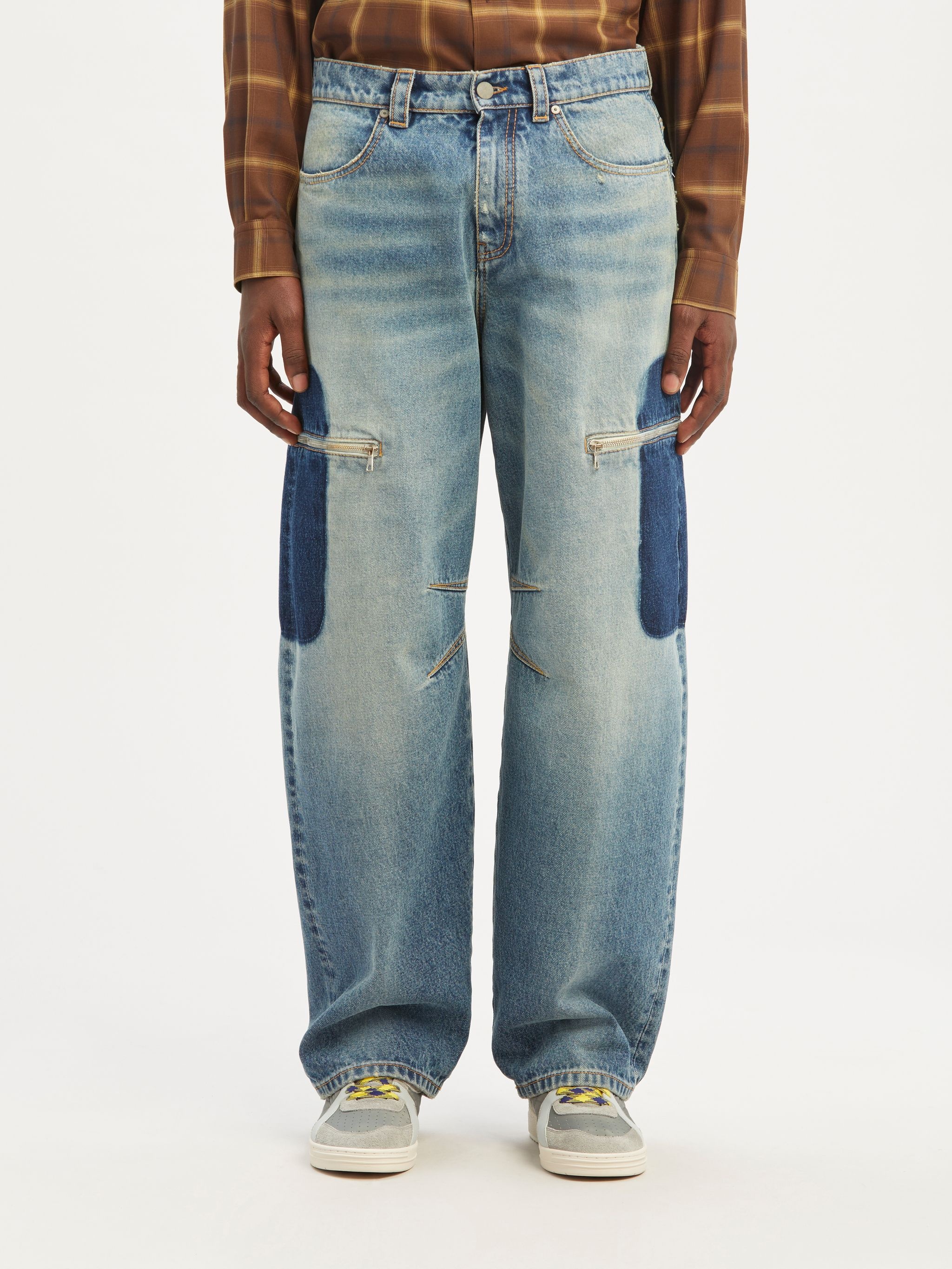 Reserve Dye Carrot Denim Pants - 3