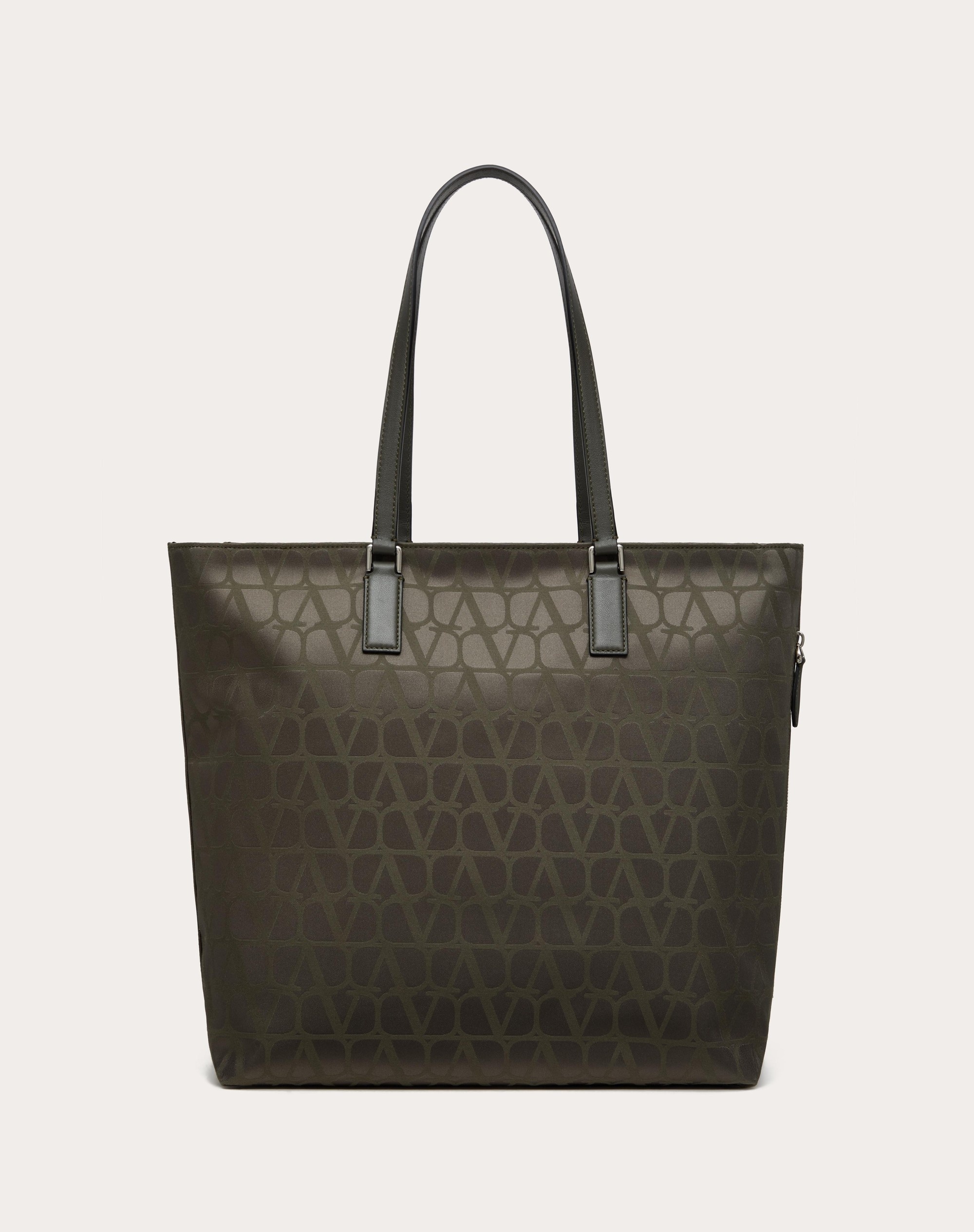 TOILE ICONOGRAPHE SHOPPING BAG IN TECHNICAL FABRIC WITH LEATHER DETAILS - 3