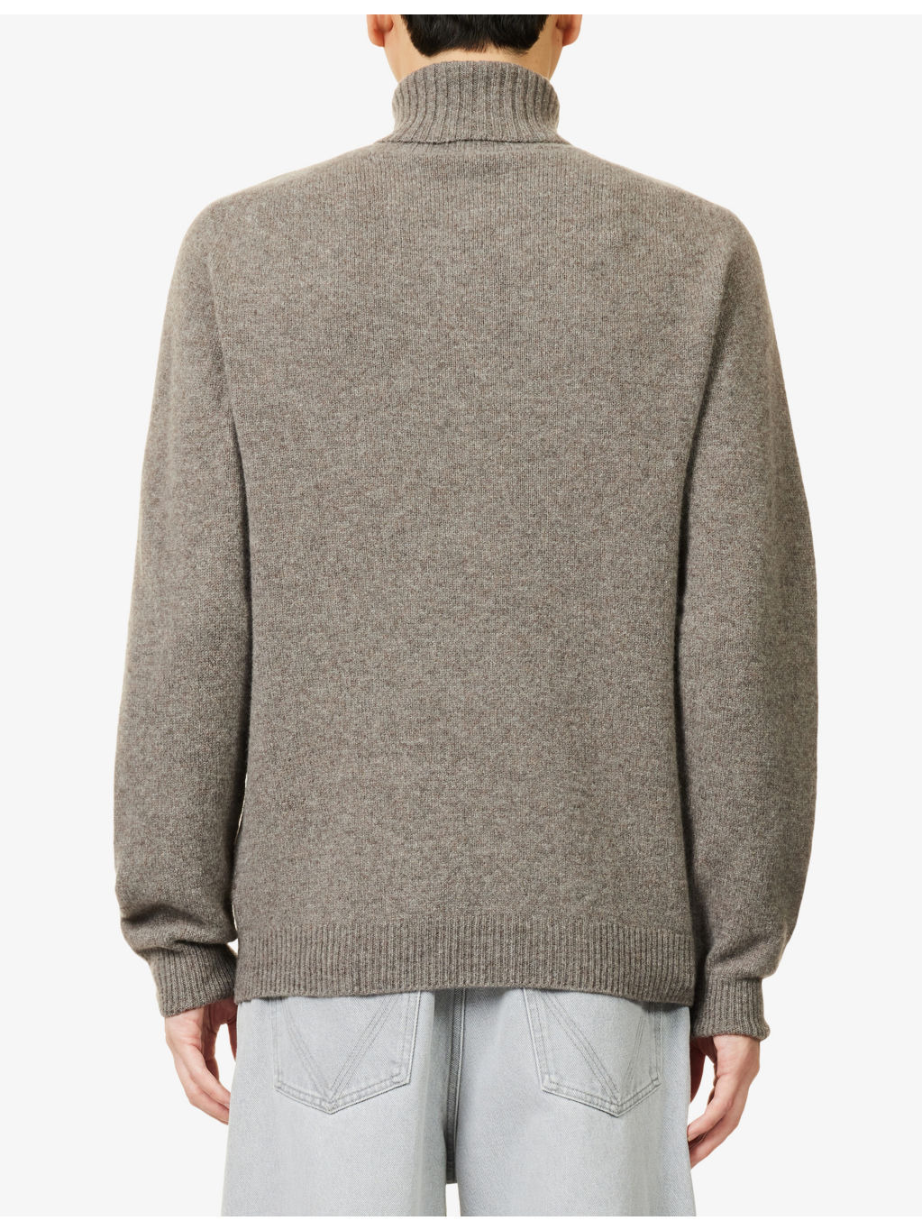 Roll Neck Wool Knitted Jumper - 4