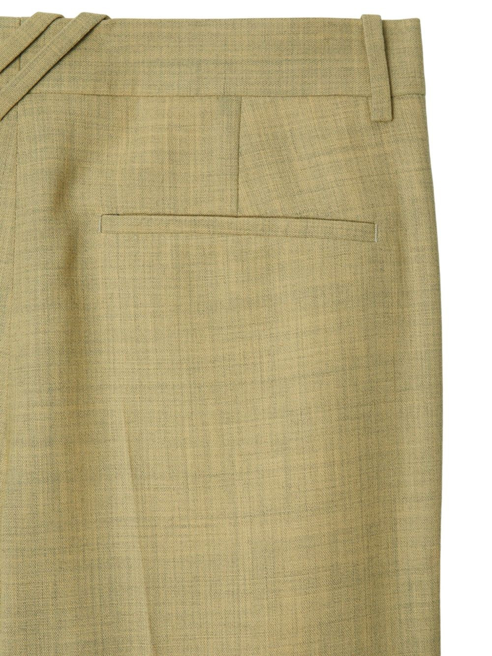 straight-leg tailored wool trousers - 5