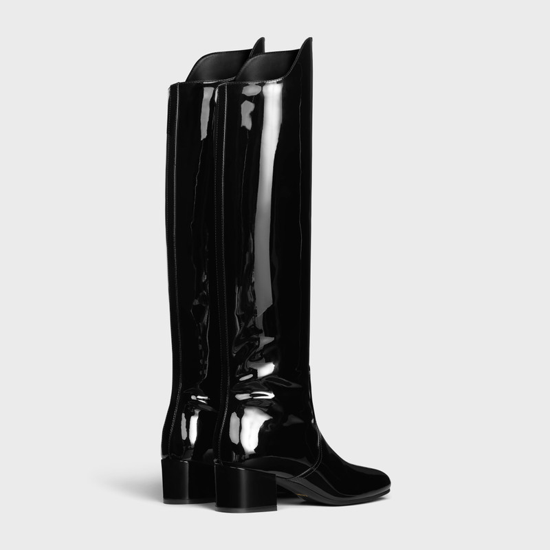 CELINE LES BOTTES CELINE TRIOMPHE UNDER THE KNEE BOOT in PATENT CALFSKIN outlook
