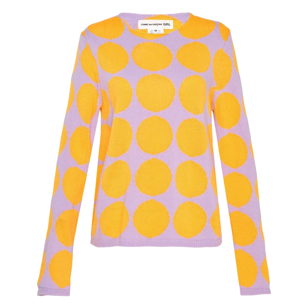 Oversized Dot Knit Top - 1