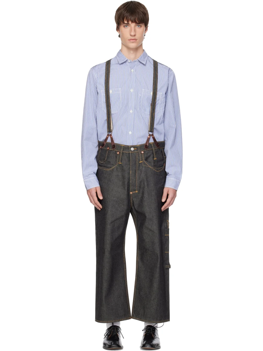 Black Levi's Edition Suspender Jeans - 1