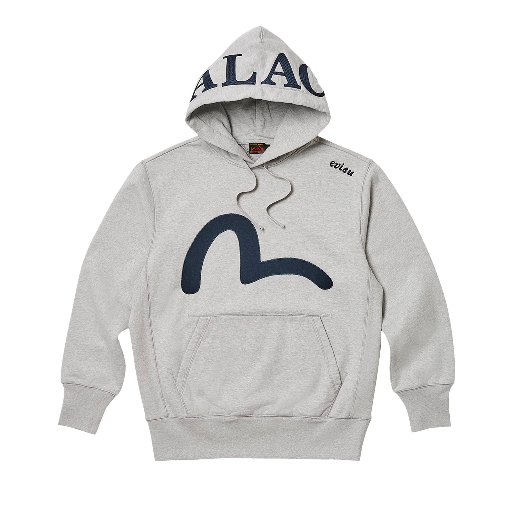 Palace x Evisu Seagull Hood 'Grey Marl' - 1