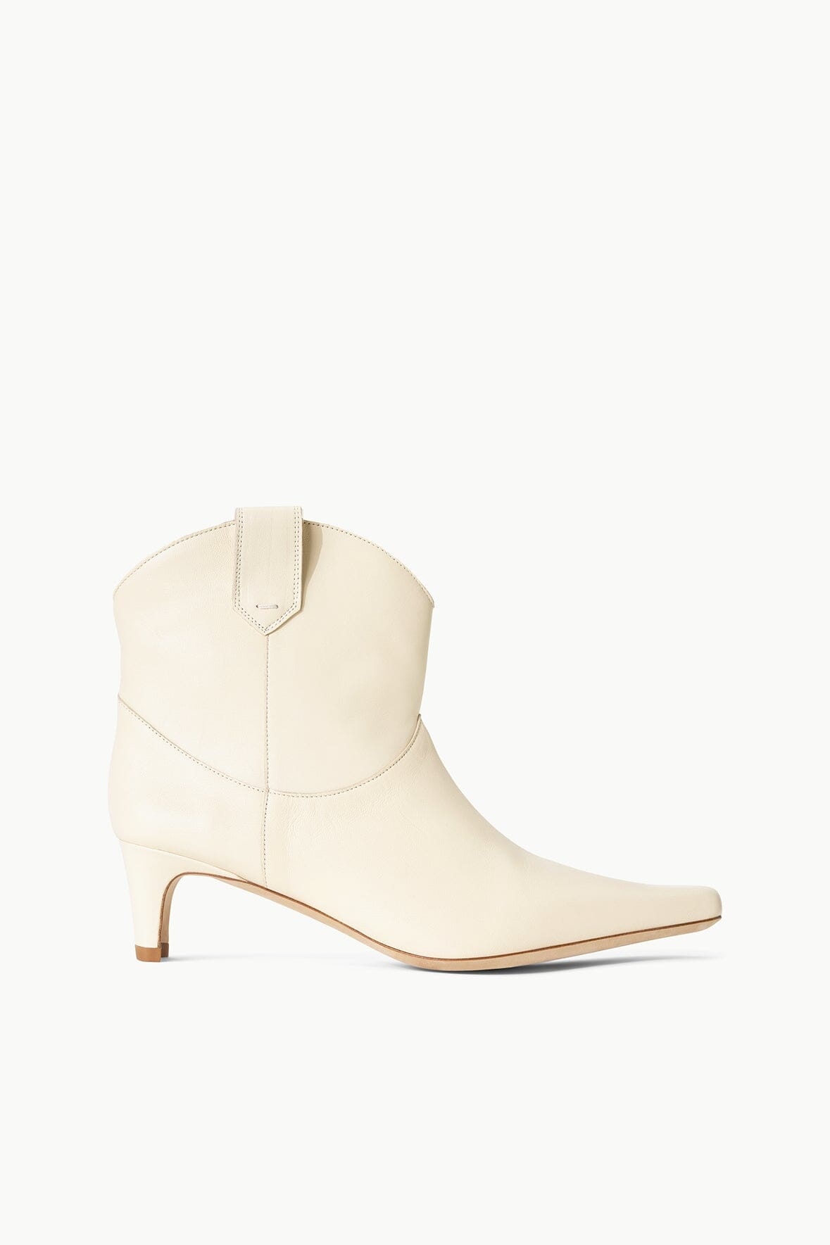 STAUD WESTERN WALLY ANKLE BOOT CREAM - 1