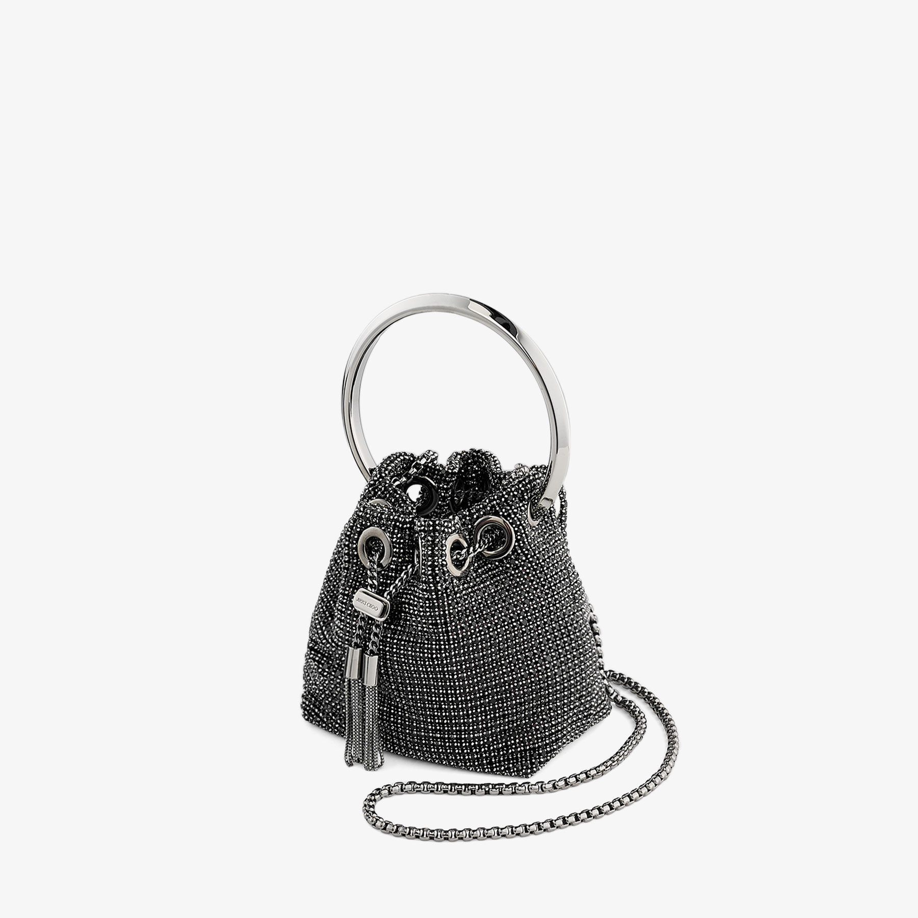 Micro Bon Bon
Black Crystal Mesh Mini Bag - 2