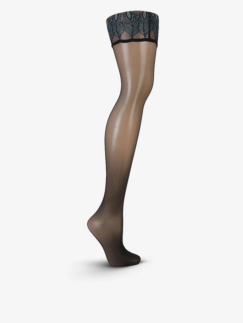 FALKE Lunelle Peacock stockings outlook