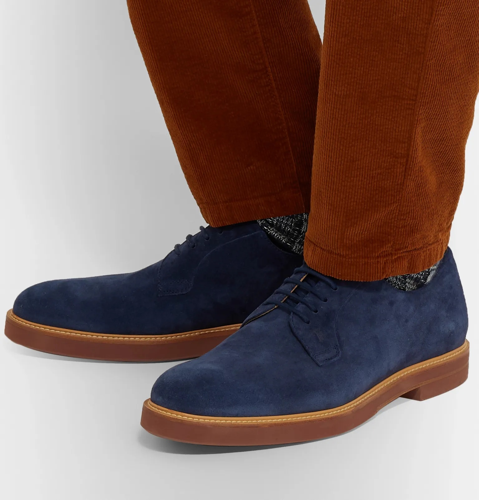 Suede Derby Shoes - 5