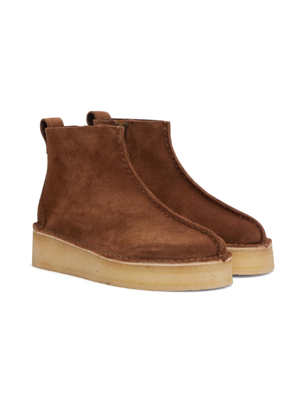 Brown Trek Wedge Boots - 4