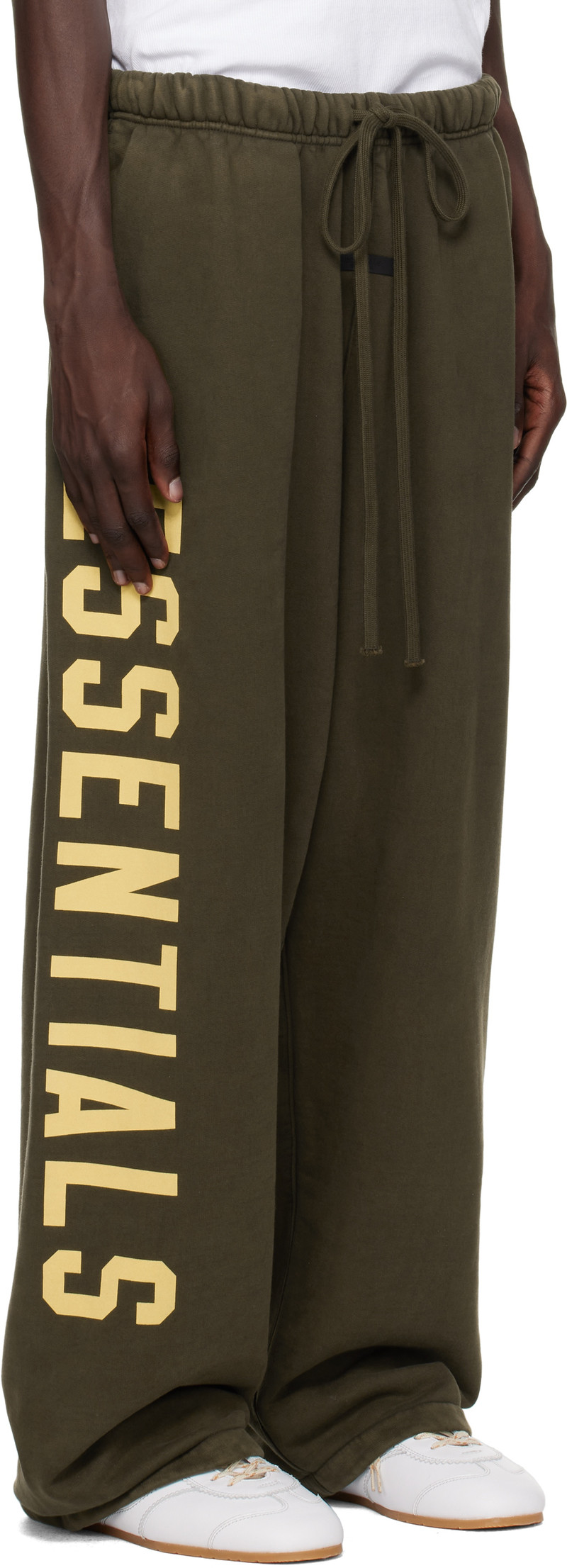 ESSENTIALS Brown Heavy Fleece Relaxed Sweatpants outlook