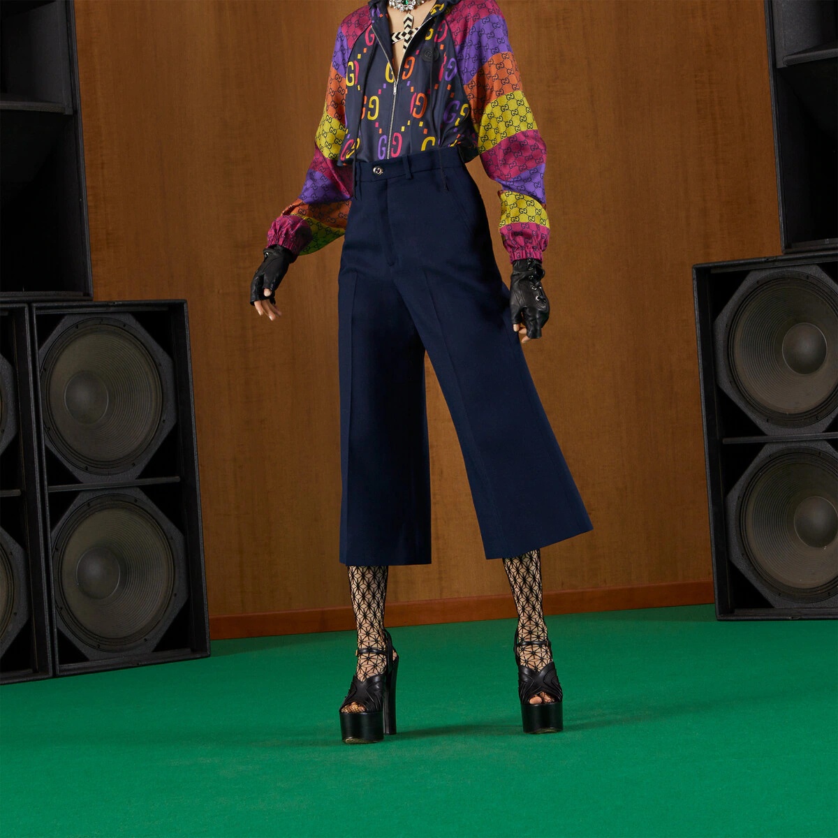 Flared viscose culotte pants - 6