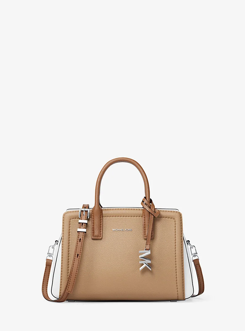 Laila Extra-Small Color-Block Leather Crossbody Bag - 1