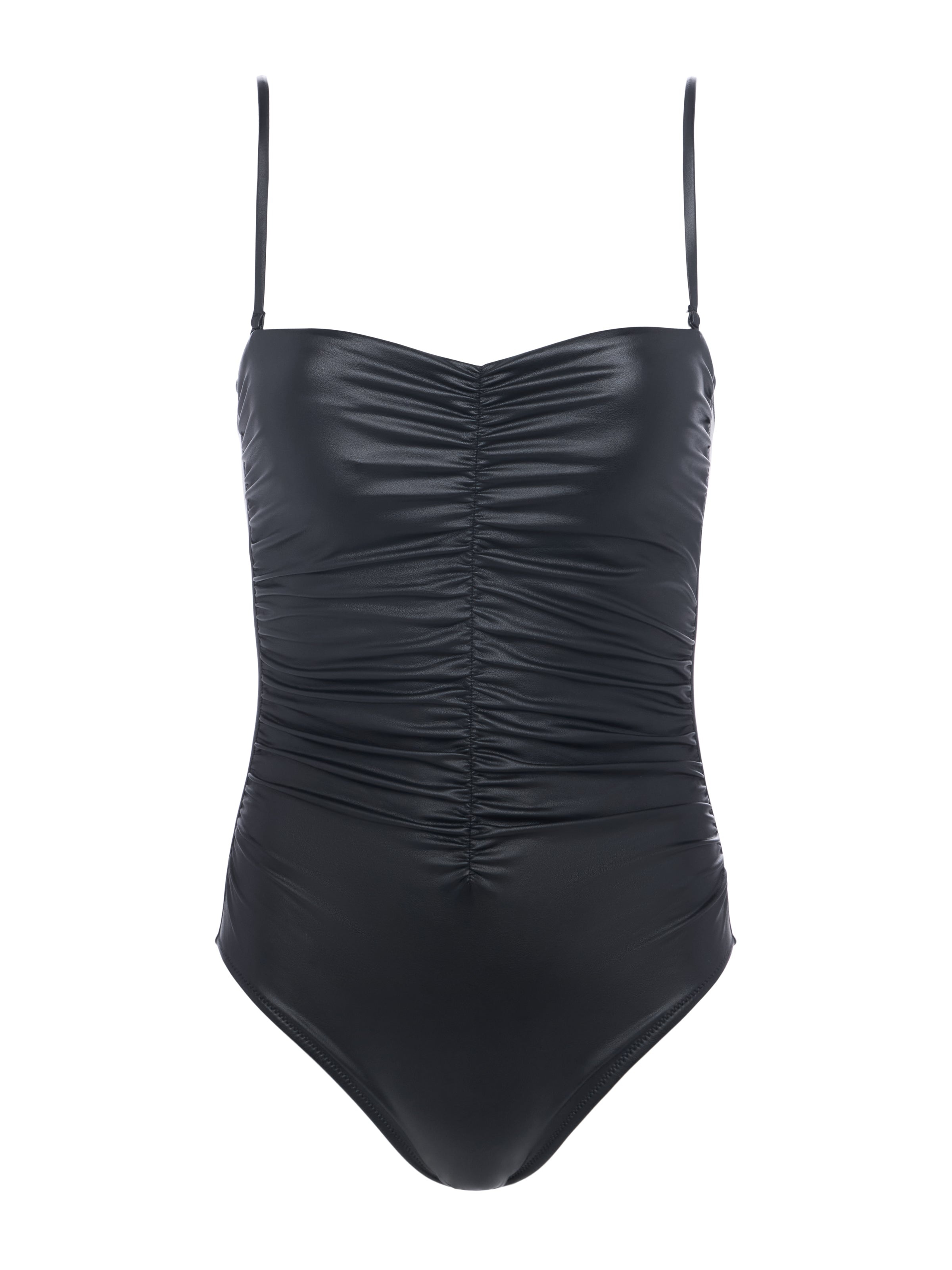 Aubrey Faux Leather Swimsuit - 9