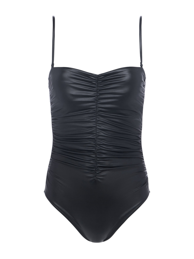 Aubrey Faux Leather Swimsuit 9