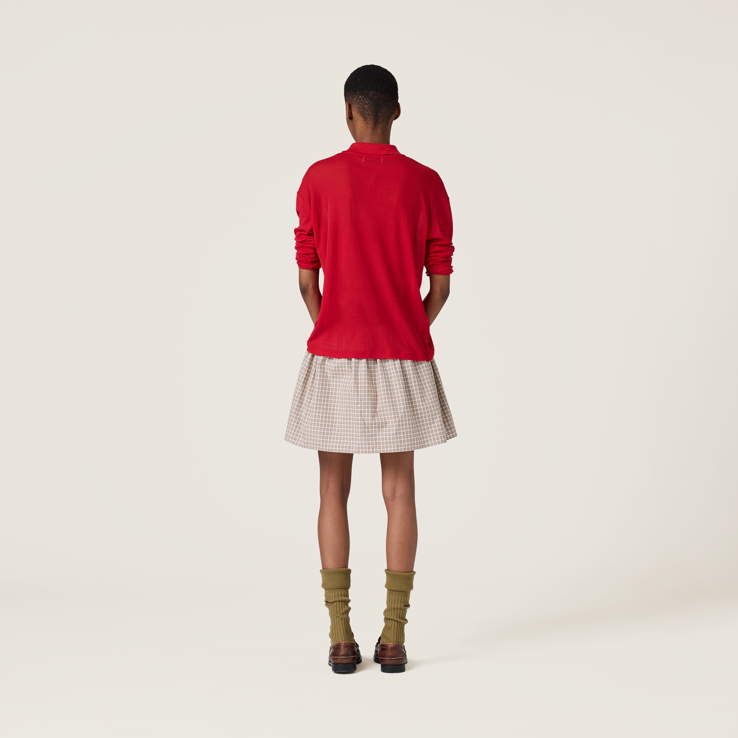 Ribbed jersey polo shirt - 3