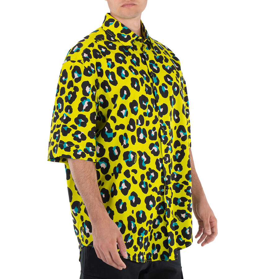 Versace Short Sleeve Animal Print Shirt - 3