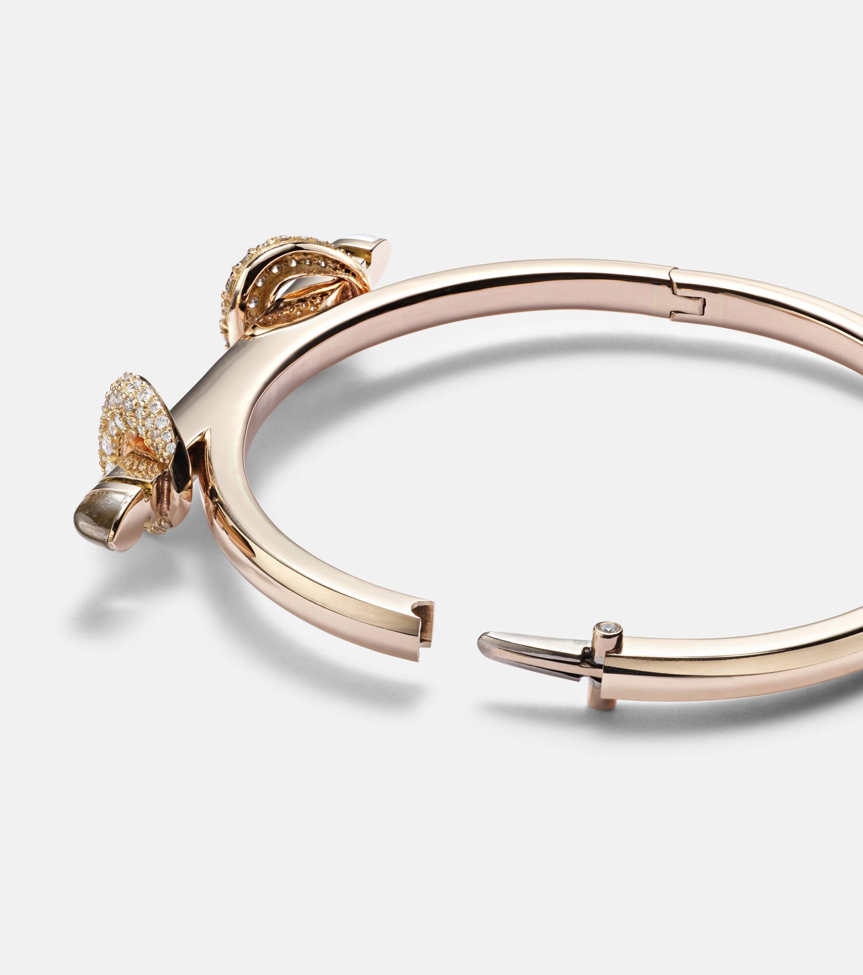 Chakra Icon 18kt rose gold bracelet with diamonds and quartz - 5