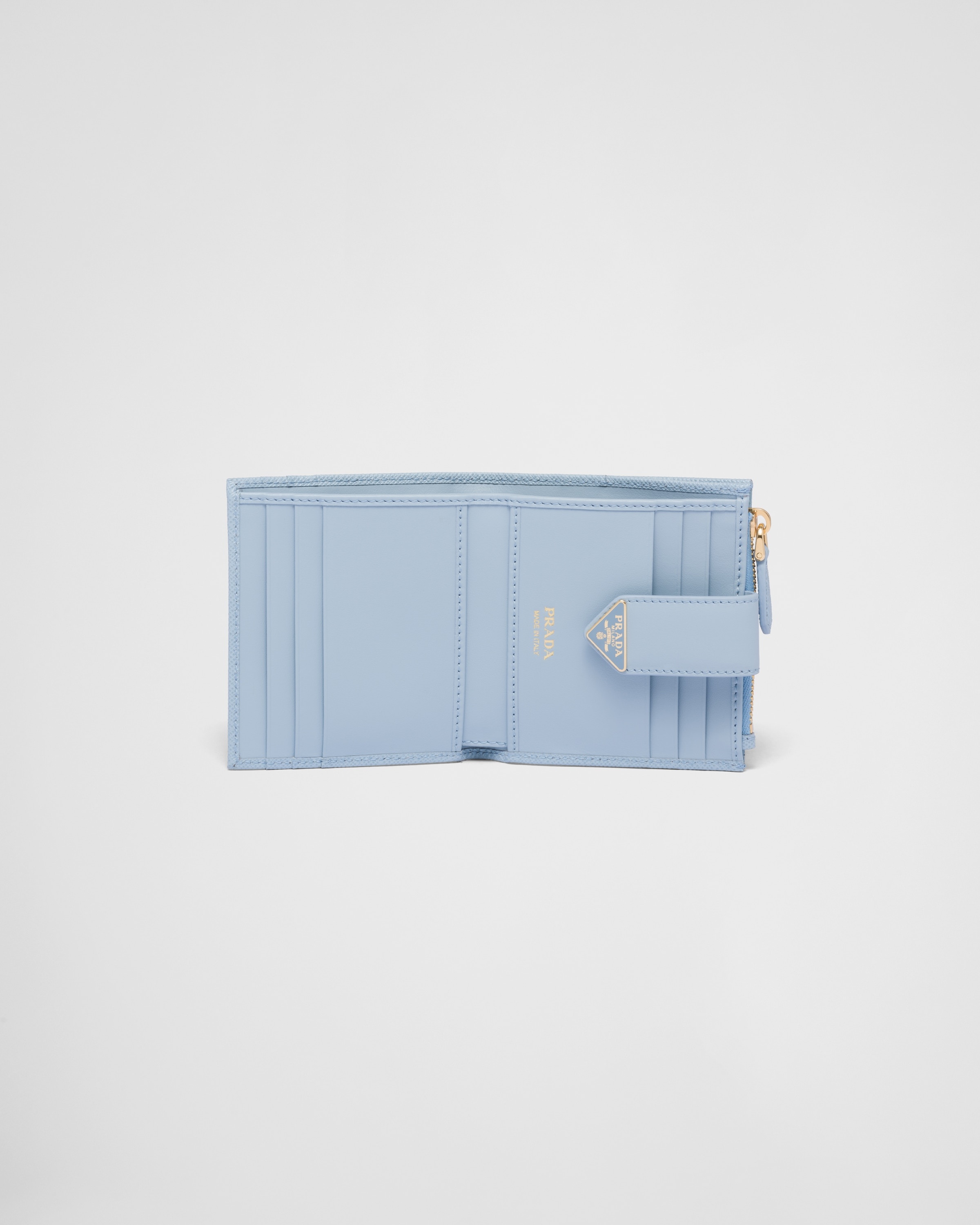 Small Saffiano and smooth leather wallet - 4