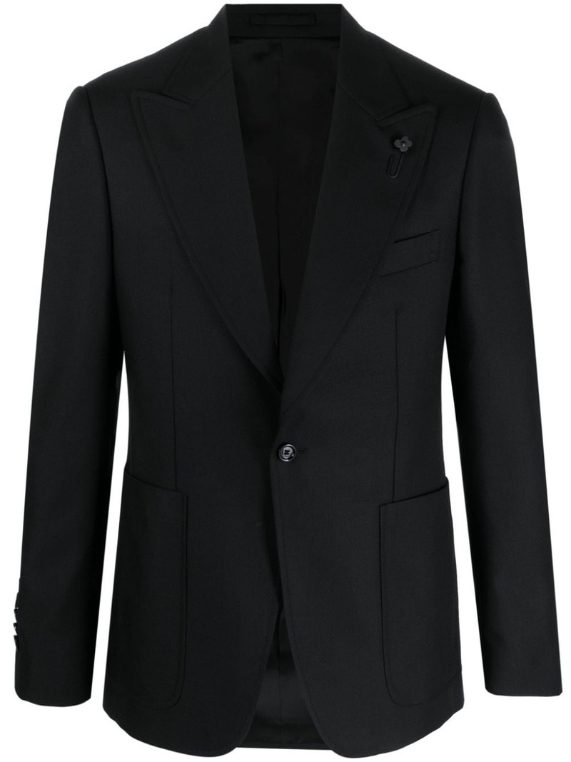 안전 핀 detail 단 하나 breasted blazer 1
