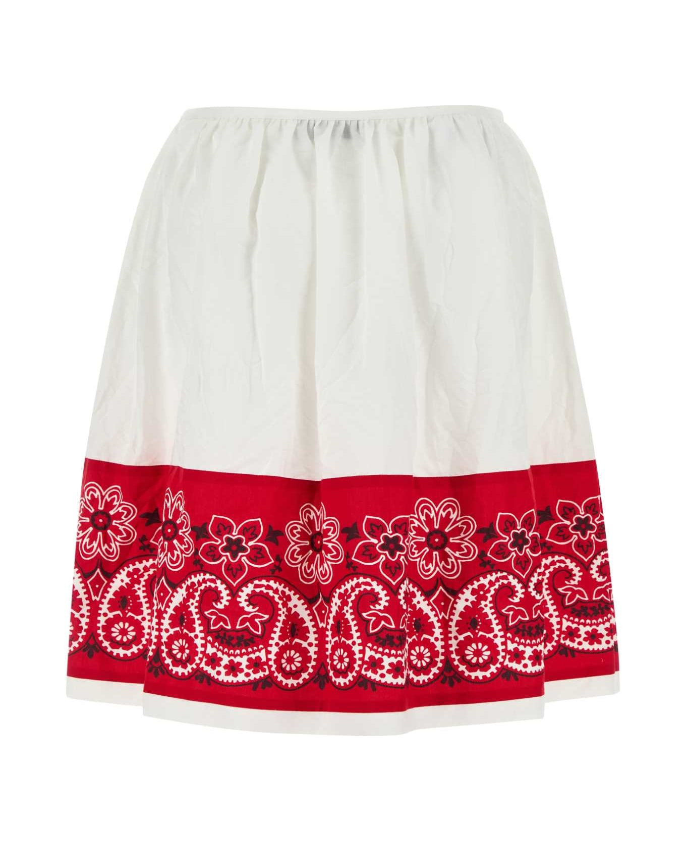 White Poplin Skirt - 2