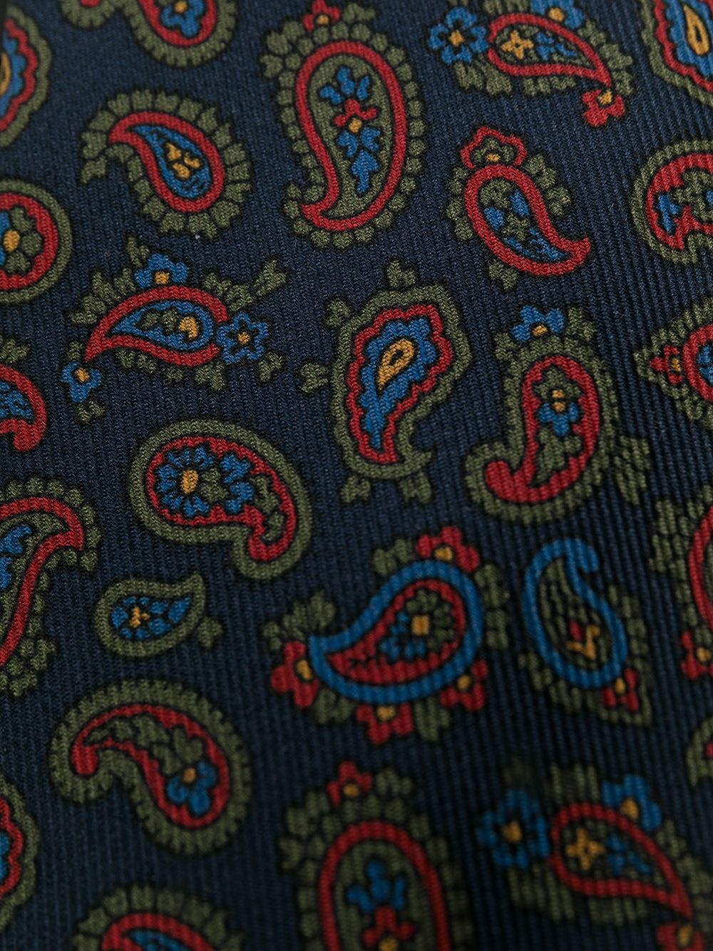 paisley-print silk tie - 2