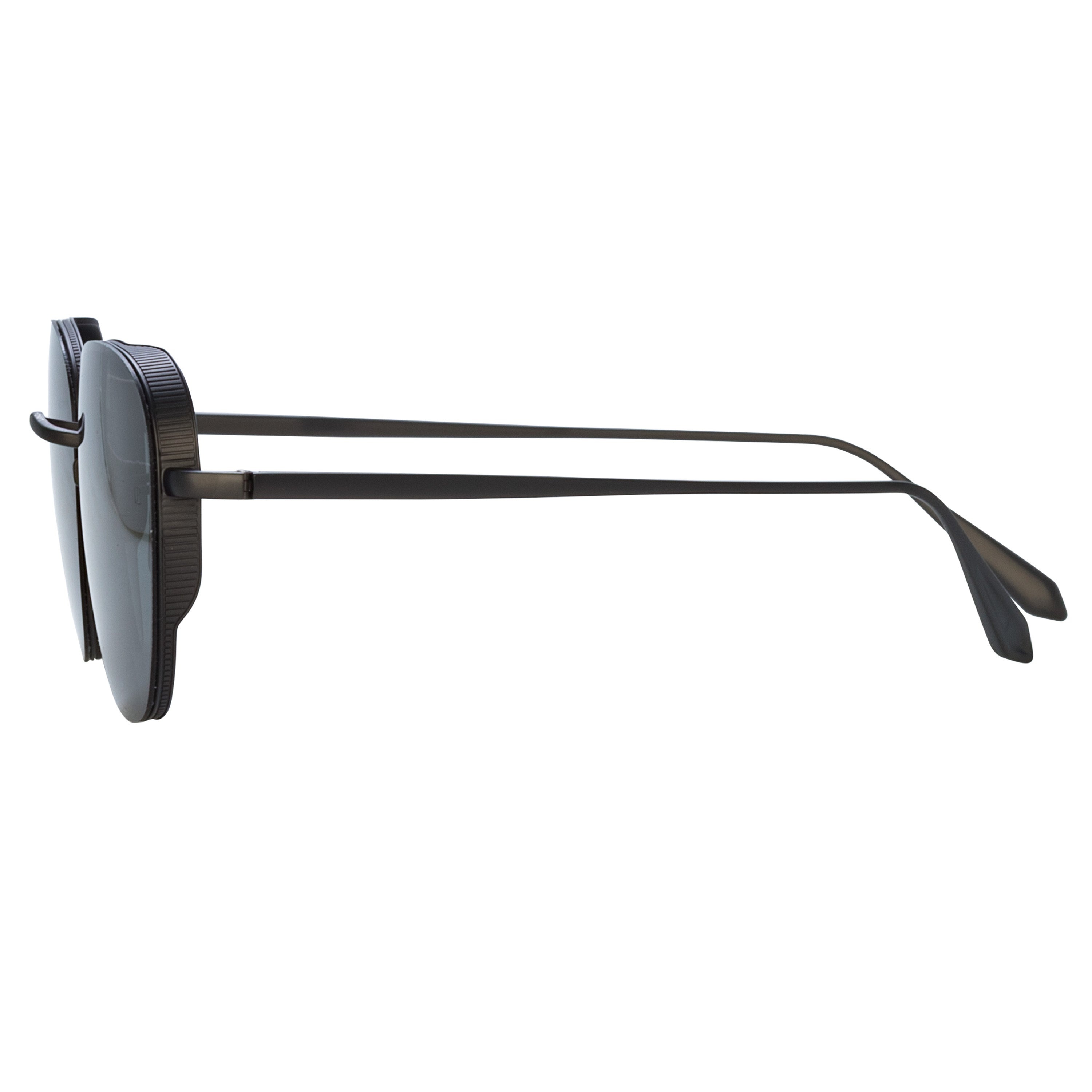 HARDY OVAL SUNGLASSES IN NICKEL - 3