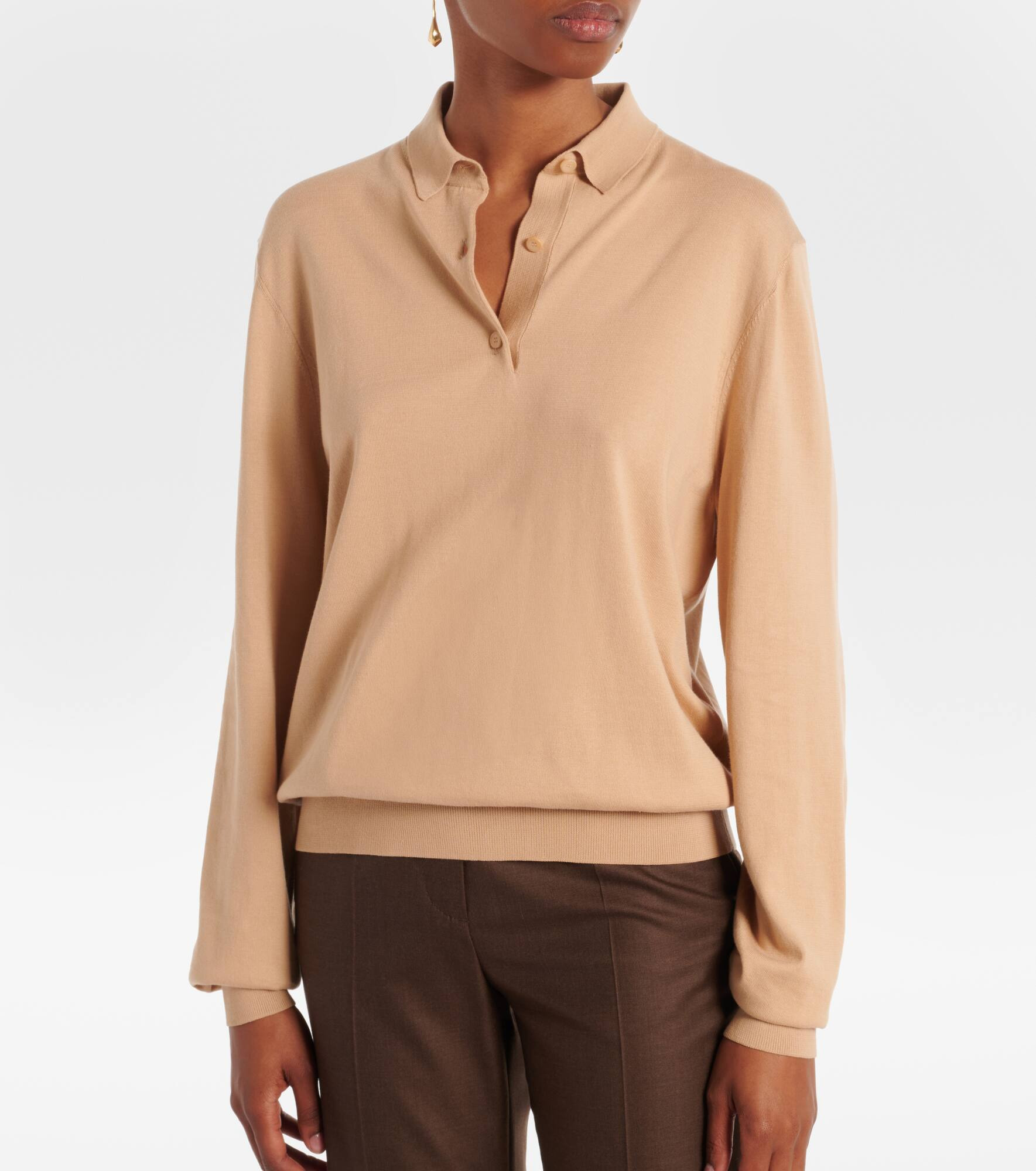 Ice Wish cotton polo sweater - 5