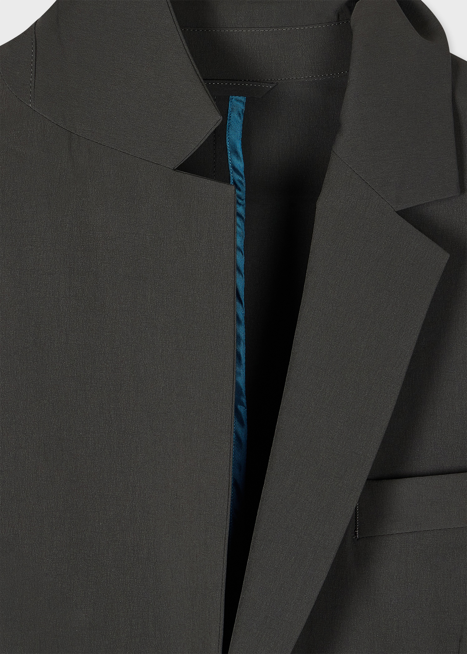 Charcoal Recycled-Nylon Technical Blazer - 3
