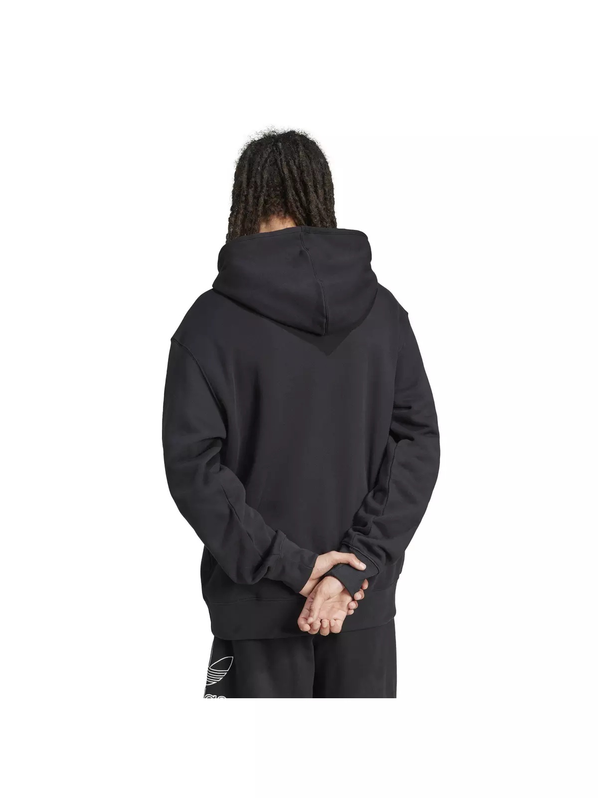 Originals Men's Adicolor Outline Trefoil Hoodie-Black - 2