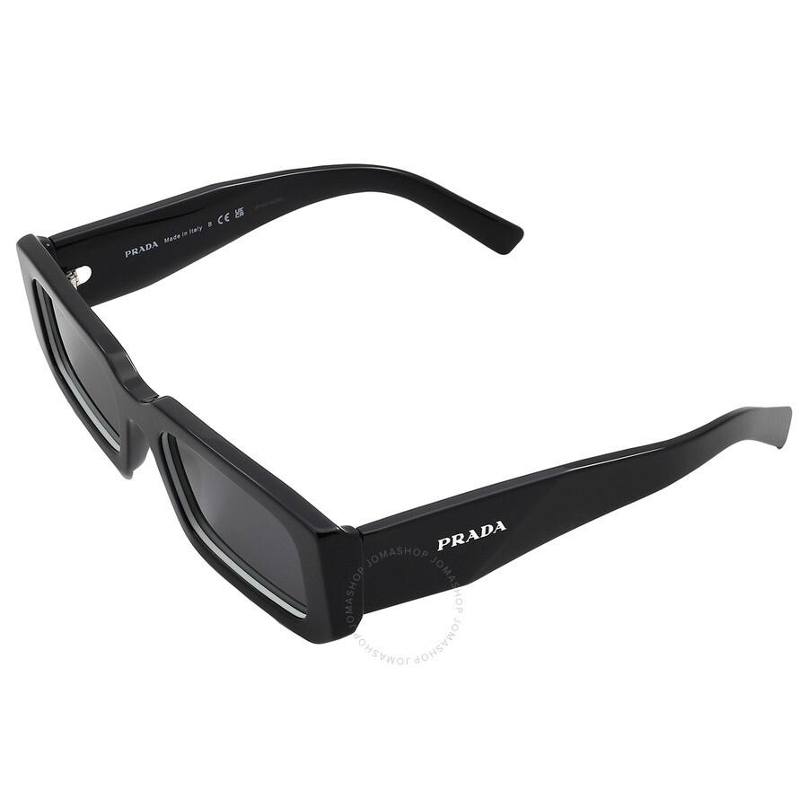 Prada Dark Grey Rectangular Men's Sunglasses PR 06YS 09Q5S0 53 - 4