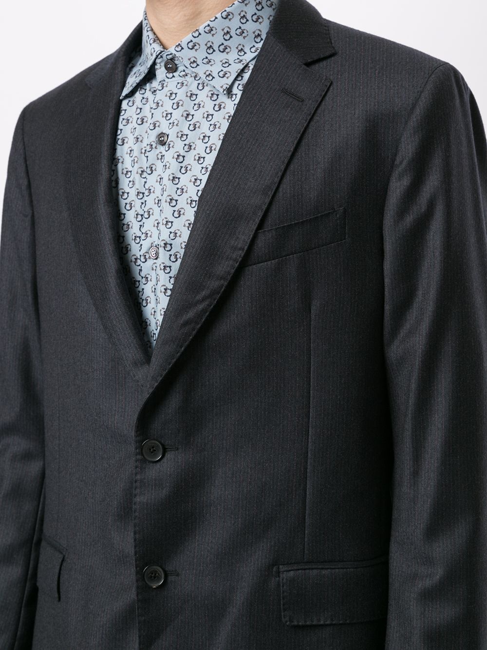 pinstripe single-breasted suit - 5