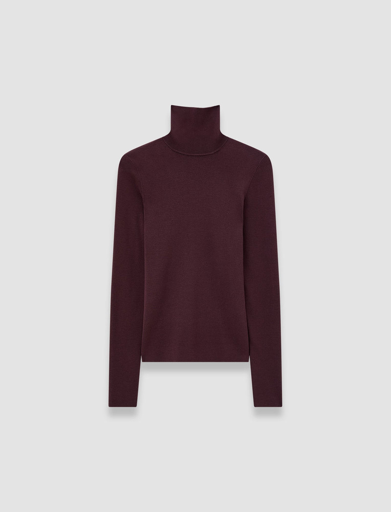Silk Stretch High Neck Top 1