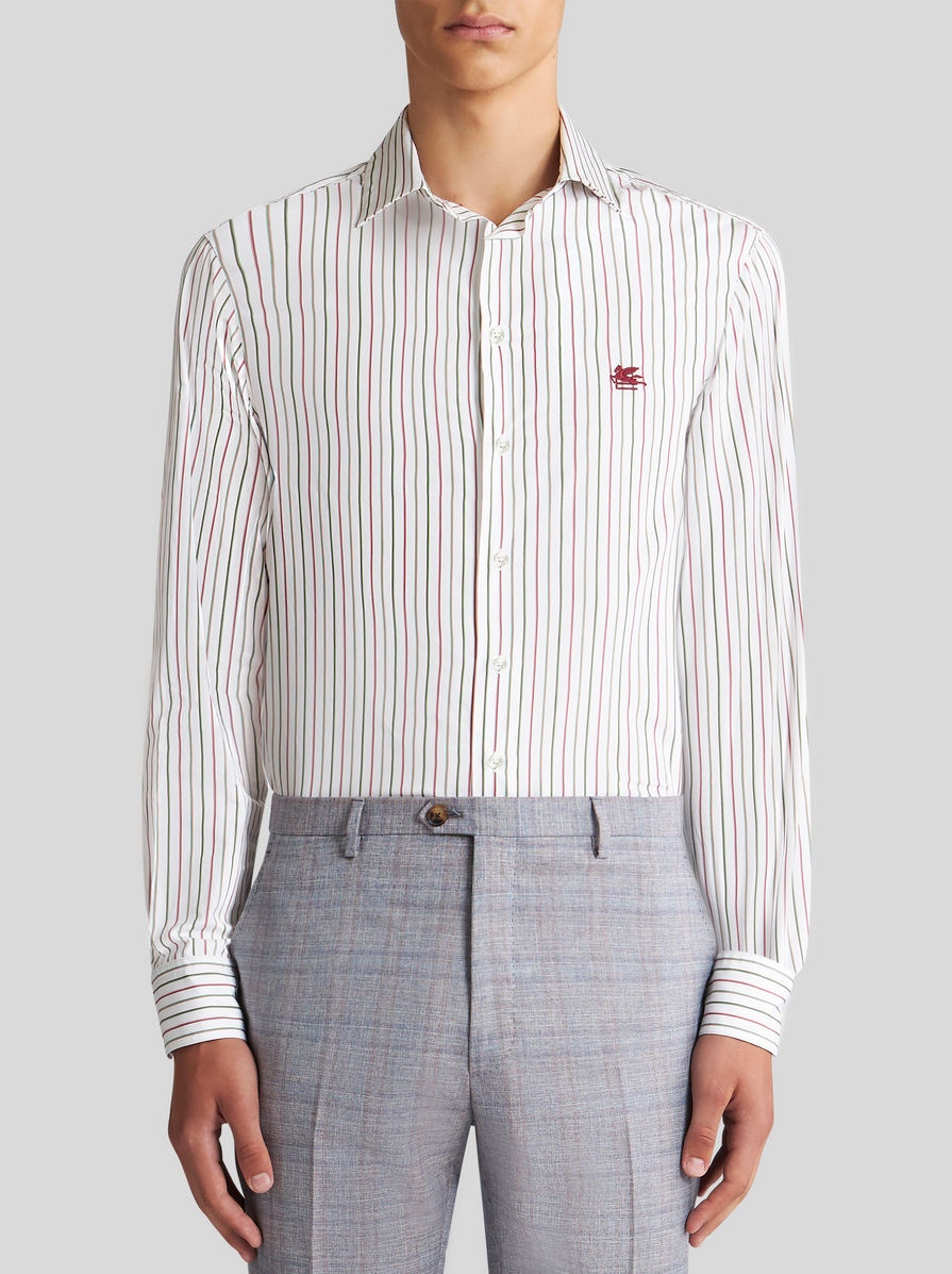MULTICOLOURED STRIPED SHIRT WITH LOGO - 2