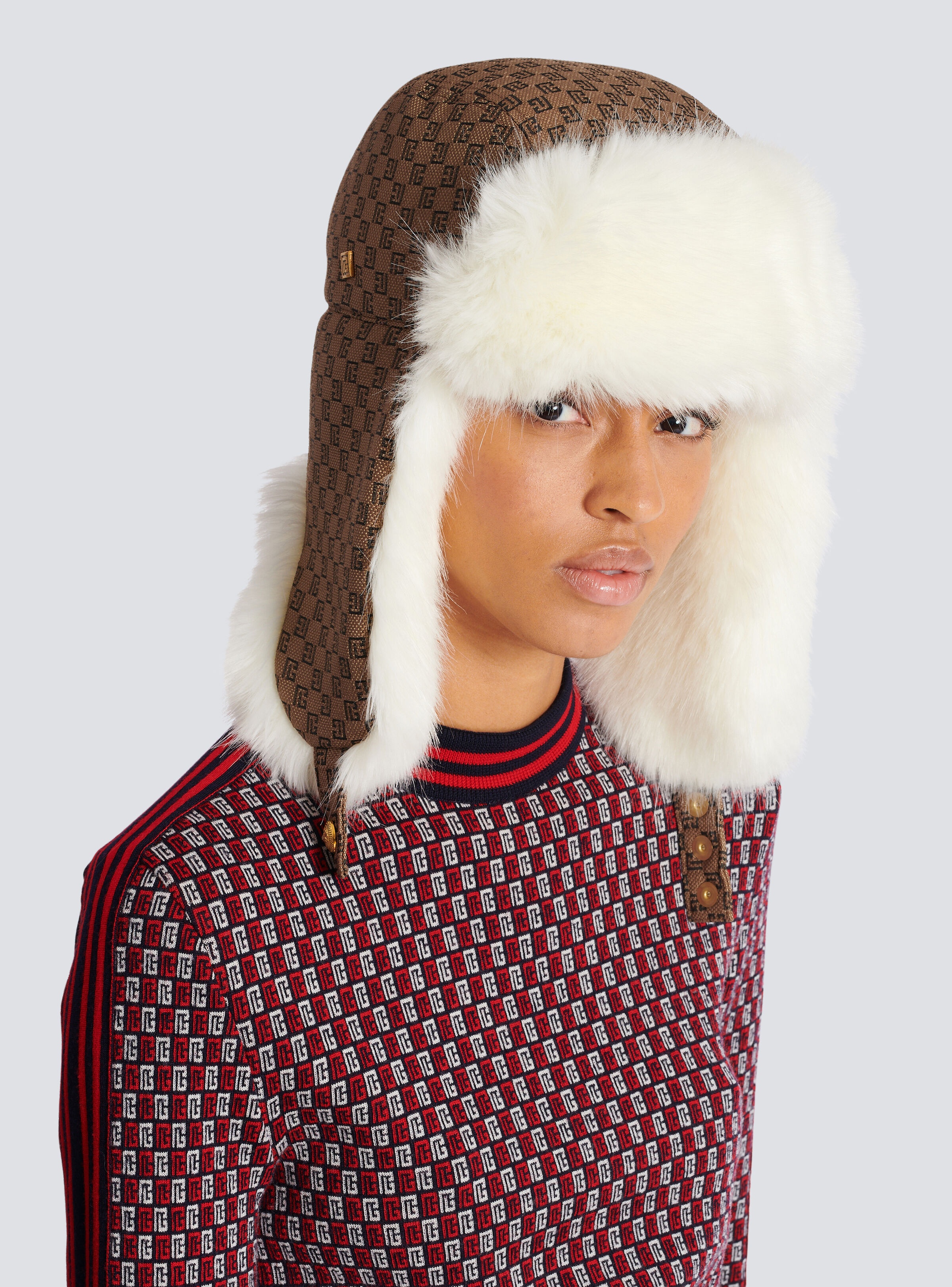 Mini monogram trapper hat - 5