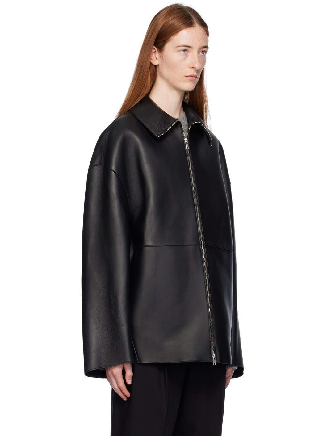 SSENSE Exclusive Black Boel Leather Jacket - 2
