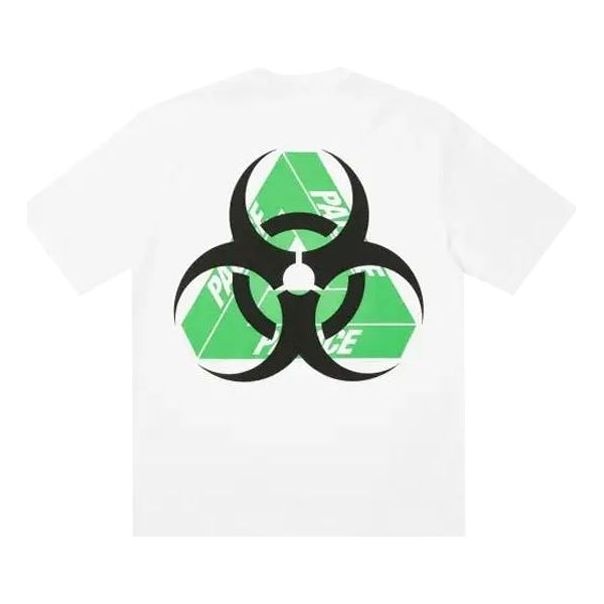 PALACE Bio Hazard White Triangle Back Pattern Logo Short Sleeve Unisex P20TS145 - 2