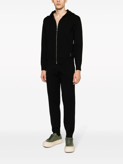 Sandro zip-up long-sleeved hoodie outlook