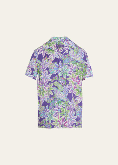 Ralph Lauren Men's Archer Floral Silk Camp Shirt outlook