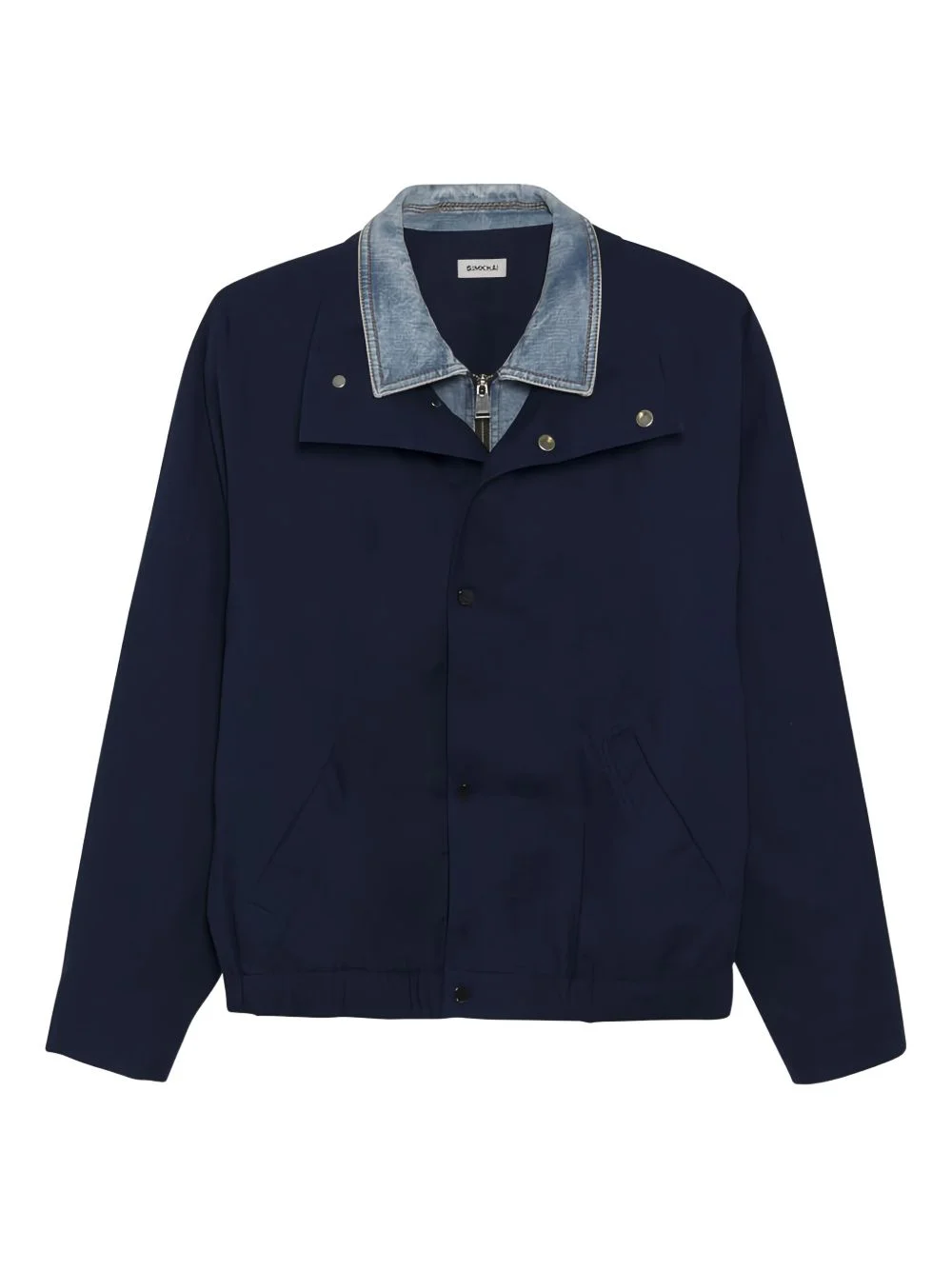 Apollo denim-collar button jacket - 1