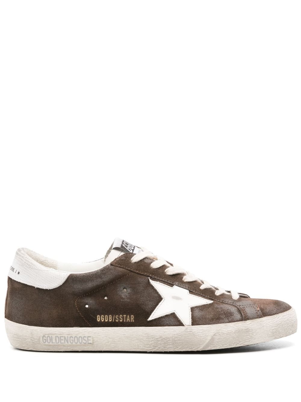 Super-Star distressed suede sneakers - 1