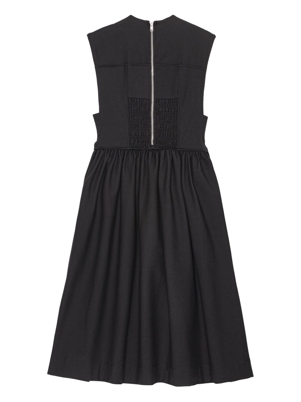 pleat-detailing midi dress - 6