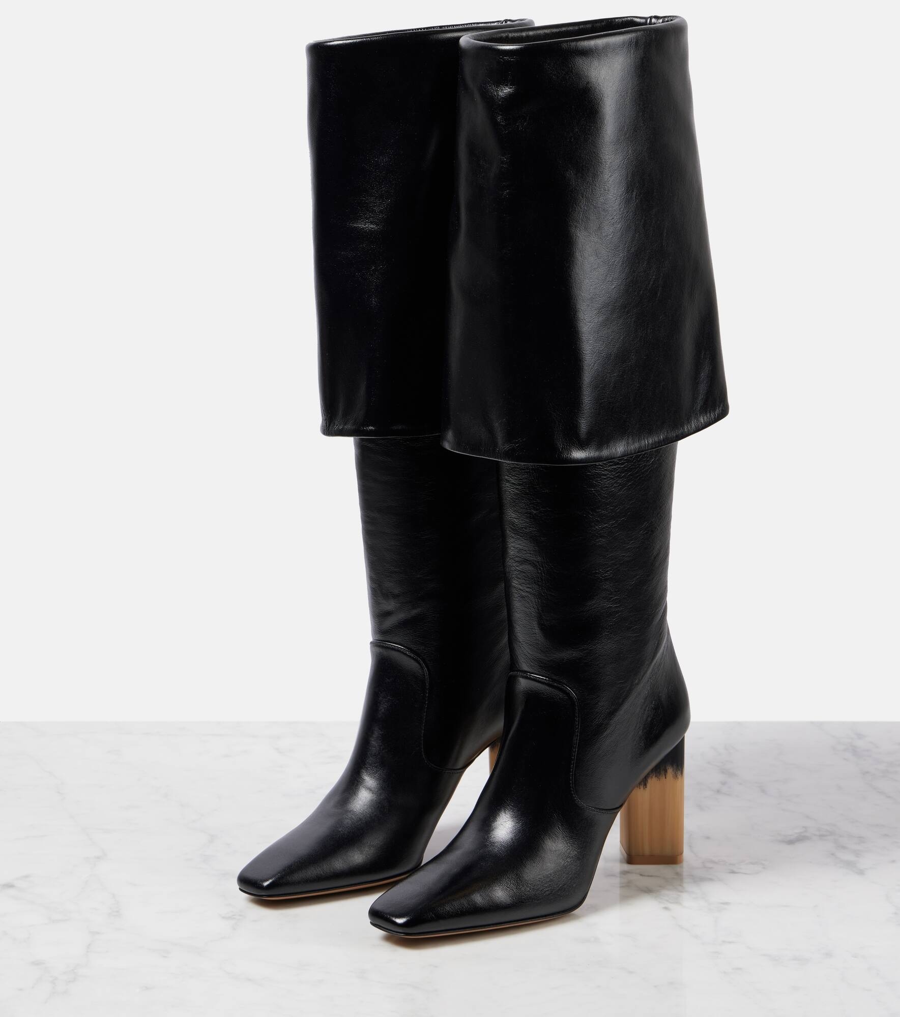 Georgia leather knee-high boots - 4