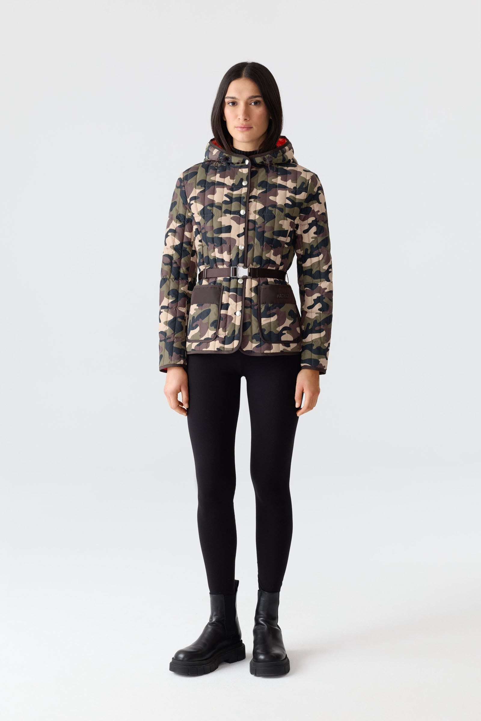 RAJA-CAMO Light Down Camo Jacket with Adjustable Belt - 3