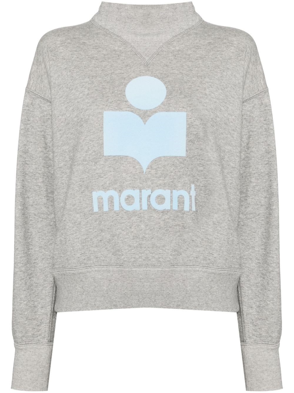 Moby logo cotton sweatshirt - 1